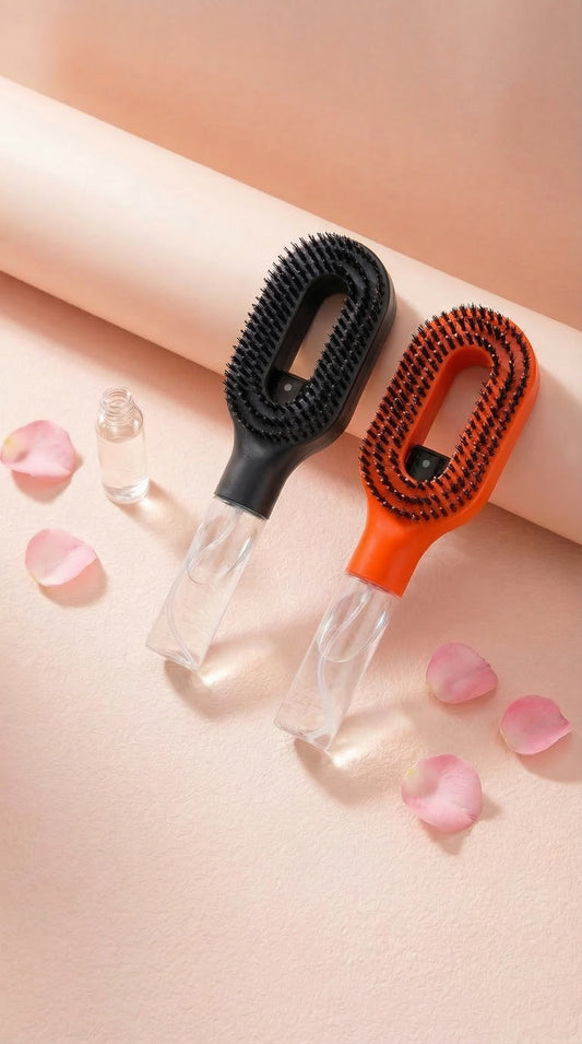 Lot de 2 Brosses démêlantes avec vaporisateur intégré